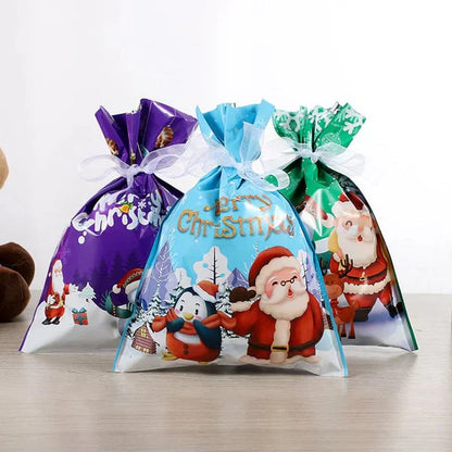 Drawstring Christmas Gift Bag (Biodegradable)